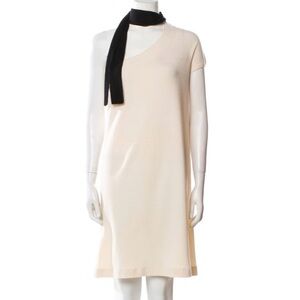 Chanel women vintage 2007 cream black knit dress size 40 $2999